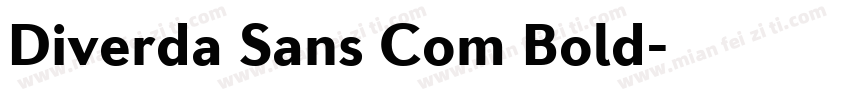 Diverda Sans Com Bold字体转换